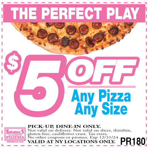 Pizza Coupons Rochester NY | Salvatore's Pizzeria